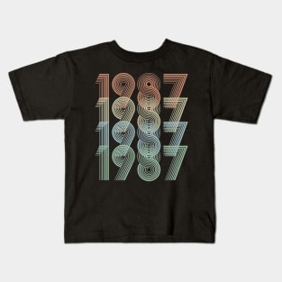 Vintage 1987 33nd Birthday Men Women Kids T-Shirt